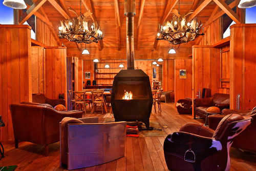 Bruny Island Lodge fireplace