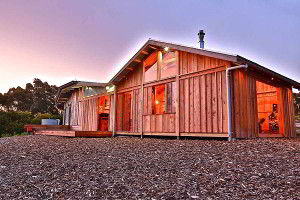 Rear view of Bruny Island Lodge