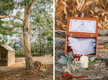 Kim and Amy wedding ceremony at Bruny Island Lodge